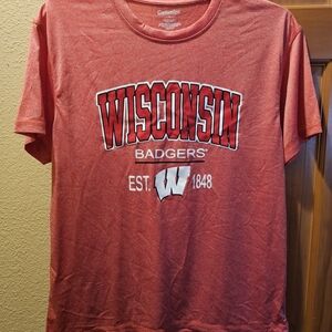 Wisconsin Badgers Red Graphic Tee